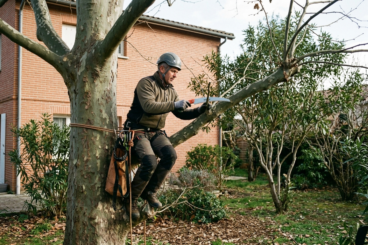 Élagage d'arbres et taille douce sécurisée à Toulouse