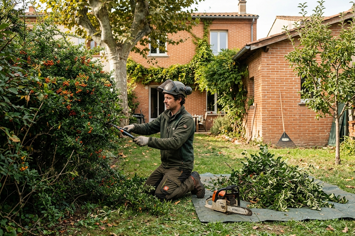Gestion et ramassage de déchets verts à Toulouse