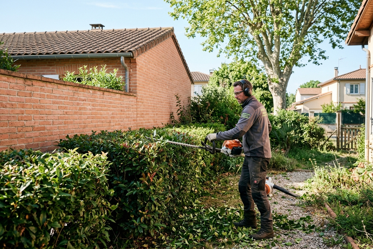 Taille de haies et entretien d'espaces verts à Toulouse