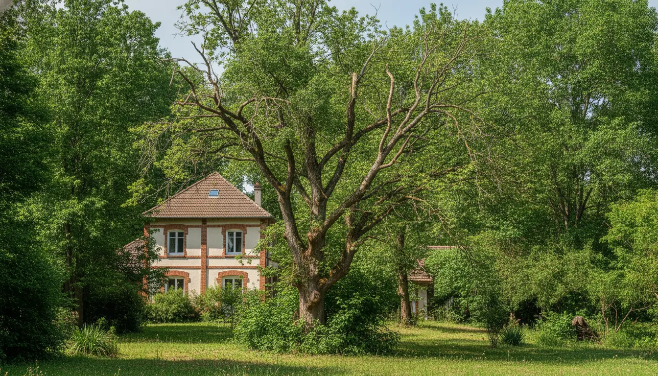 Jardin dégagé après démontage du cèdre à Plaisance-du-Touch